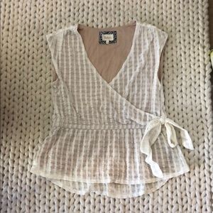 Wrap top from Anthropologie